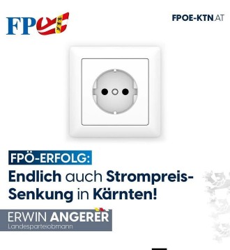Ab 1. April senkt die KELAG die Strompreise: Eine längst überfällige Maßnahme, die vor allem dem Druck der FPÖ zu verdanken ist