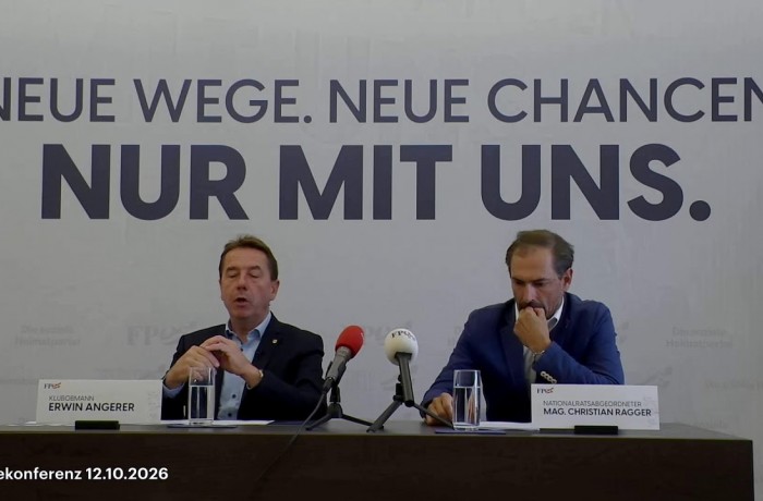 Pressekonferenz mit Erwin Angerer und Christian Ragger