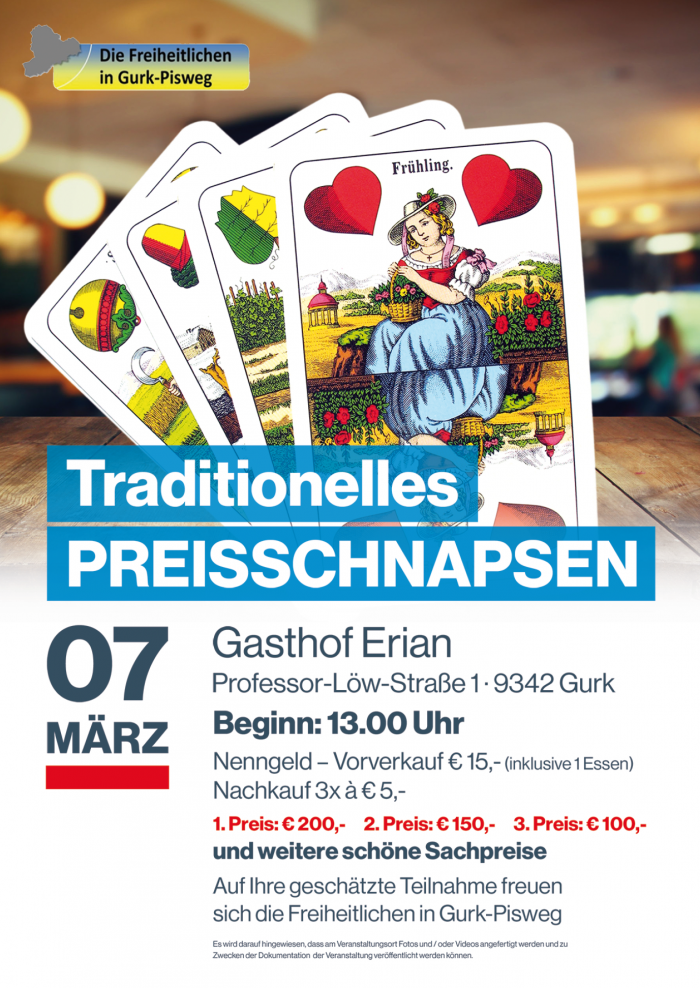Preisschnapsen der FPÖ Gurk