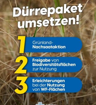Die aktuelle Dürre ☀️ hat dramatische Auswirkungen auf die heimische Landwirtschaft