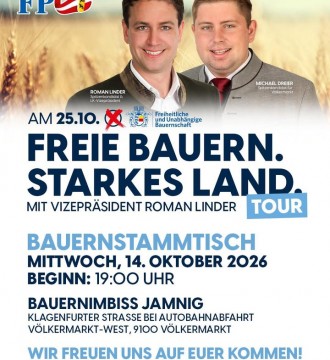 Unser Bezirksspitzenkandidat für Völkermarkt Michael Dreier und Vizepräsident Roman Linder freuen sich, wenn ihr am Mittwoch bei...