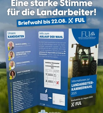 Die Landarbeiterwahl 2025 🌲🌾🌹 ist voll im Gange!