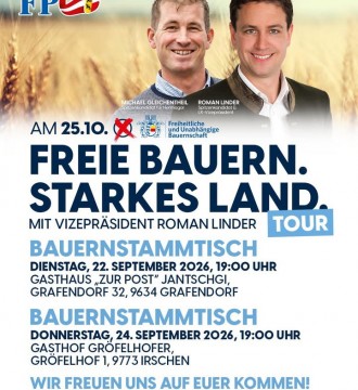 Wir freuen uns, wenn ihr am Dienstag und Donnerstag bei unserem #Bauernstammtisch 🍺 in #Kirchbach und #Irschen dabei seid