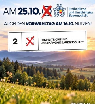 Nutze heute schon von 10:00 bis 12:00 Uhr den #Vorwahltag 🗳️ für die #Landwirtschaftskammerwahl