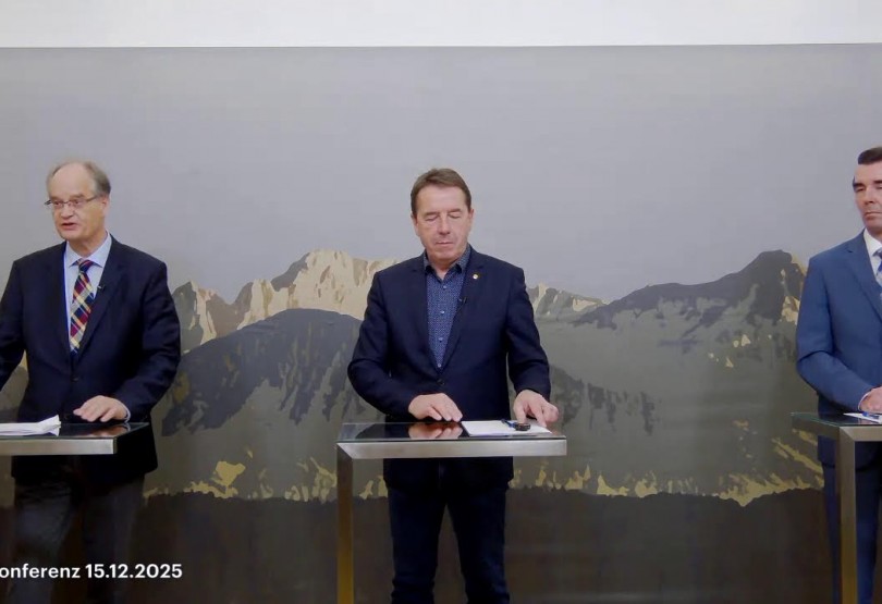 Pressekonferenz mit Erwin Angerer